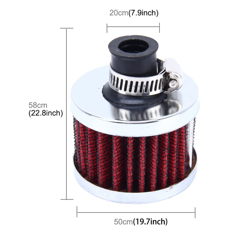 MZ 50mm Universal Mushroom Head Style Air Filter for Car(Red) - Air Intake System by PMC Jewellery | Online Shopping South Africa | PMC Jewellery | Buy Now Pay Later Mobicred