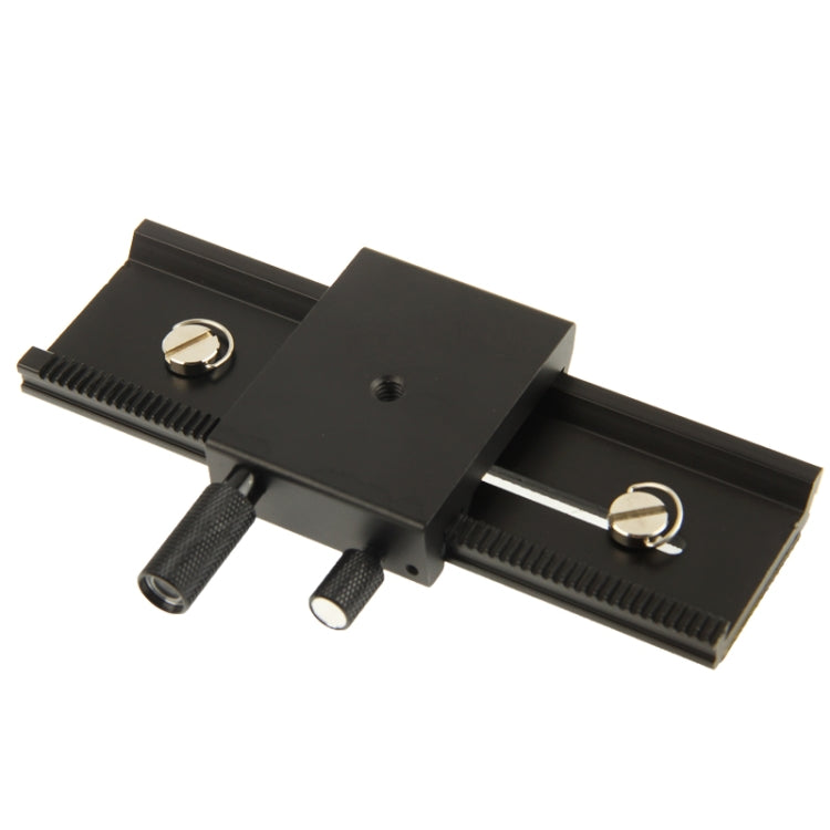 2-way Macro Focus Rail Slider Long-type Tripod Head Plate(Black) - free shipping - PMC TechLife - Order now!