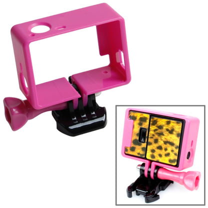 TMC High Quality Tripod Cradle Frame Mount Housing for GoPro HERO4 /3+ /3, HR191(Magenta) - Protective Frame by TMC | Online Shopping South Africa | PMC Jewellery | Buy Now Pay Later Mobicred