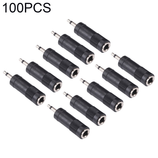 3.5mm Male to 6.35mm Female Mono Sound Converters Adapters (100 Pcs in One Package, the Price is for 100 Pcs) - Connectors & Terminals by PMC Jewellery | Online Shopping South Africa | PMC Jewellery