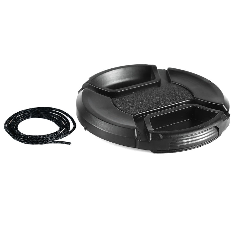 77mm Center Pinch Camera Lens Cap(Black) - Lens Cap by PMC TechLife | Online Shopping South Africa | PMC TechLife | Buy Now Pay Later Mobicred