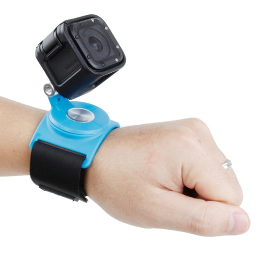 TMC HR357 360-degree Rotation Mount with Straps for GoPro, Insta360, DJI and Other Action Cameras(Blue) - Wrist Strap by TMC | Online Shopping South Africa | PMC Jewellery | Buy Now Pay Later Mobicred