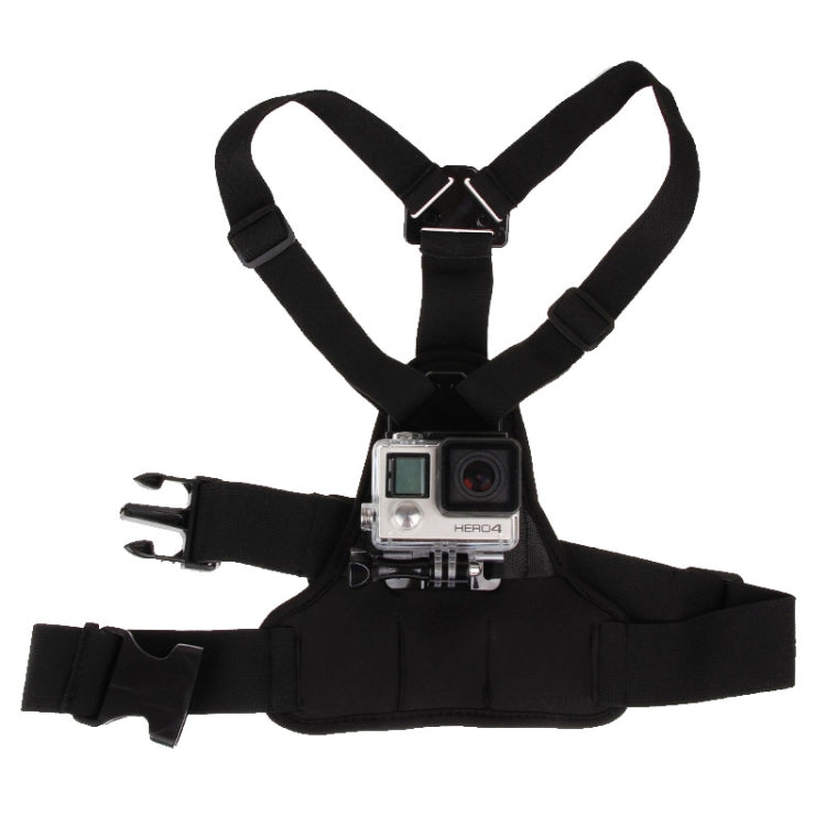 GP26-D Special Sports Shoulders DV Chest Belt for GoPro Hero12 Black / Hero11 /10 /9 /8 /7 /6 /5, Insta360 Ace / Ace Pro, DJI Osmo Action 4 and Other Action Cameras(Black) - Chest Belt by PMC Jewellery | Online Shopping South Africa | PMC Jewellery | Buy Now Pay Later Mobicred