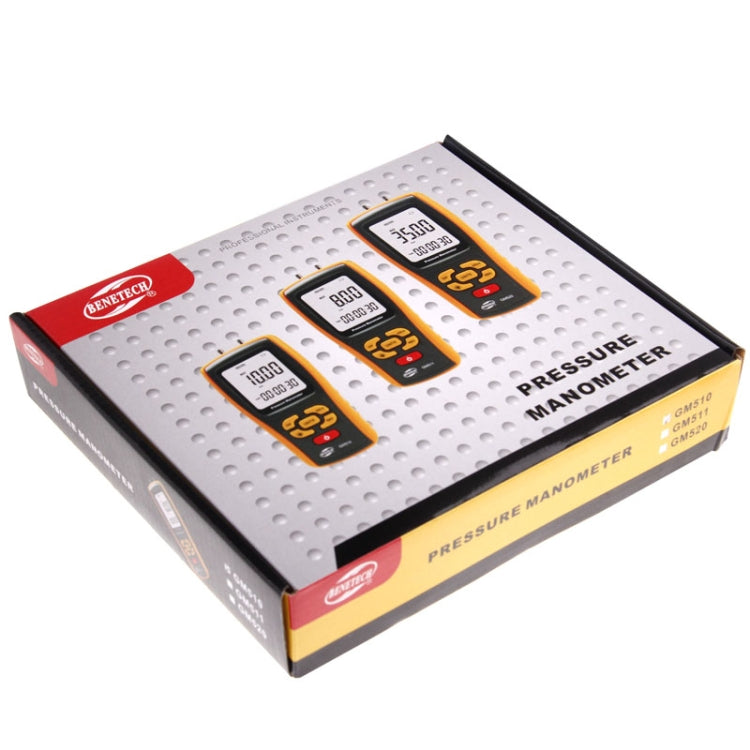 BENETECH GM511 LCD Display Pressure Manometer(Yellow) - free shipping - PMC Jewellery - Order now!