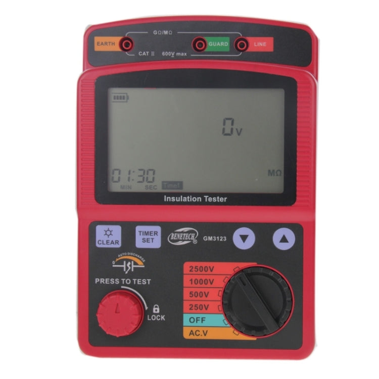 BENETECH GM3123 High Voltage Insulation Tester - Current & Voltage Tester by BENETECH | Online Shopping South Africa | PMC Jewellery | Buy Now Pay Later Mobicred