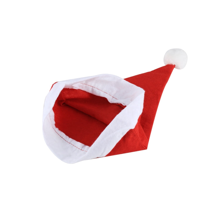 2 PCS Embroidered Christmas Party Santa Hat Non-woven Christmas Hat, Size: 36cm x 29cm - Christmas Wearable Decoration by PMC Jewellery | Online Shopping South Africa | PMC Jewellery | Buy Now Pay Later Mobicred