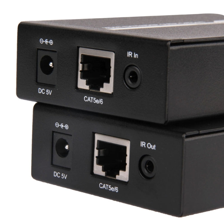 HDMI Extender Over Cat5e / 6 (EU Plug)(Black) - Amplifier by PMC Jewellery | Online Shopping South Africa | PMC Jewellery | Buy Now Pay Later Mobicred