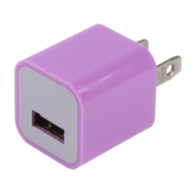 US Plug USB Charger(Purple) - USB Charger by PMC Jewellery | Online Shopping South Africa | PMC Jewellery | Buy Now Pay Later Mobicred