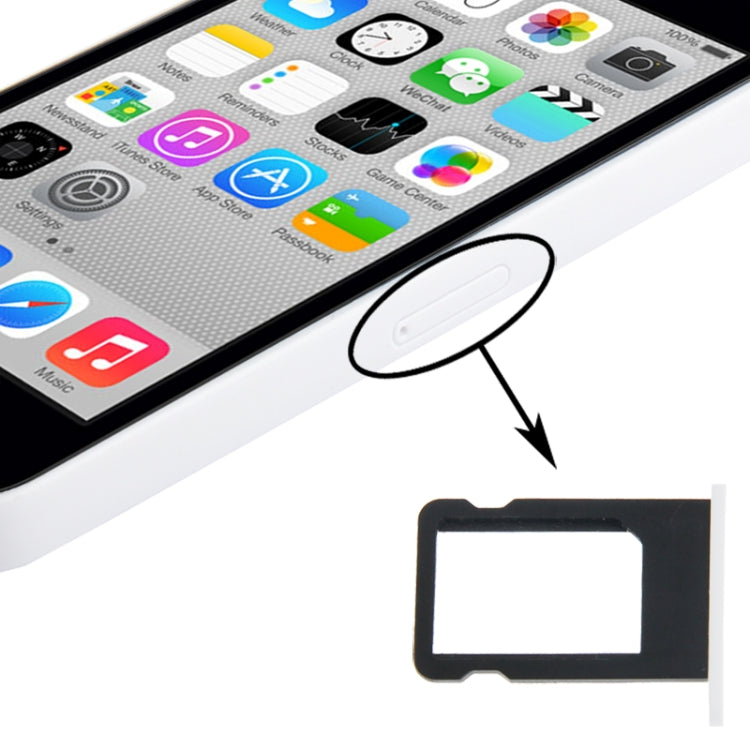 SIM Card Tray Holder for iPhone 5C(White) - free shipping - PMc TechLife - Order now!