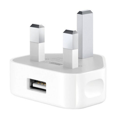 5V / 1A (UK Plug) USB Charger Adapter For  iPhone, Galaxy, Huawei, Xiaomi, LG, HTC and Other Smart Phones, Rechargeable Devices(White) - USB Charger by PMC Jewellery | Online Shopping South Africa | PMC Jewellery | Buy Now Pay Later Mobicred