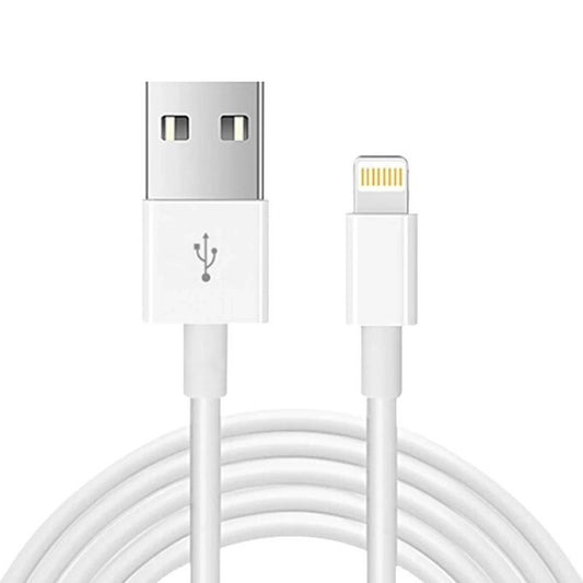 USB to 8 Pin Sync Data Charging Cable, Cable Length: 3m(White) - Normal Style Cable by PMC Jewellery | Online Shopping South Africa | PMC Jewellery | Buy Now Pay Later Mobicred