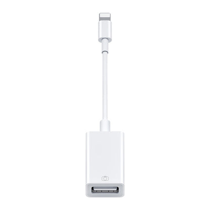 USB OTG Connection Kit  (10cm)(White) - Converter & Adapter by PMC Jewellery | Online Shopping South Africa | PMC Jewellery | Buy Now Pay Later Mobicred