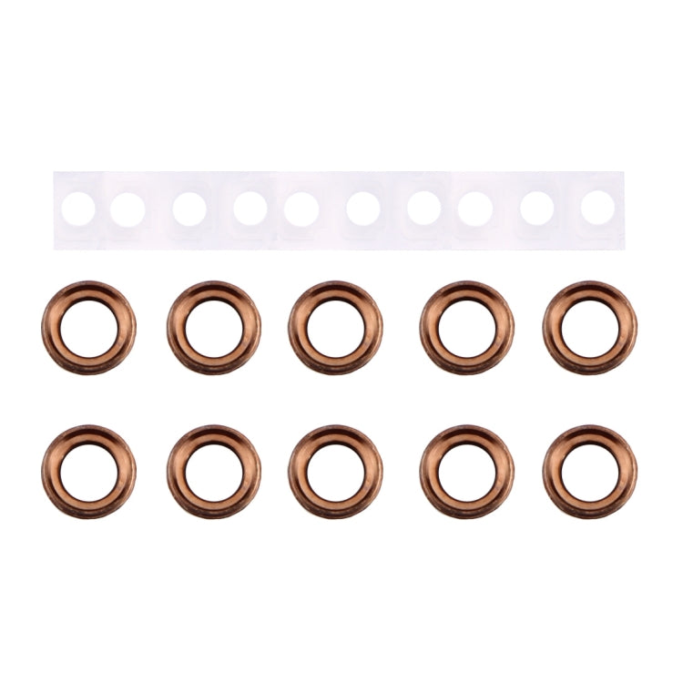 10 Pairs / Set Rear Camera Lens Ring + Flashlight Bracker for iPhone 6 Plus & 6s Plus(Rose Gold) - iPhone 6/6 Plus Parts by PMc TechLife | Online Shopping South Africa | PMc TechLife | Buy Now Pay Later Mobicred