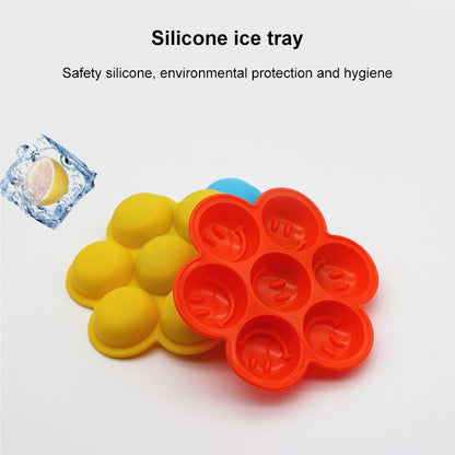 Smile Pattern Silicon Ice Cube Tray Ice Mold, Random Color Delivery - Food Molds by PMC Jewellery | Online Shopping South Africa | PMC Jewellery | Buy Now Pay Later Mobicred