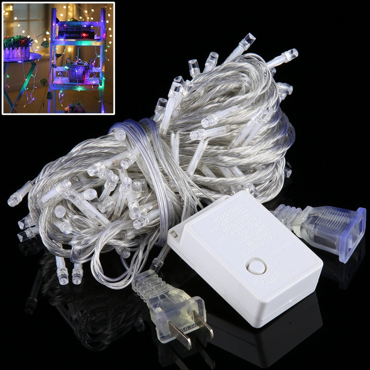 10m LED String Decoration Light, 100 LEDs with End Joint & 8 Display Modes Controller for Christmas Party, AC 110V, US Plug - Holiday Lights by PMC TechLife | Online Shopping South Africa | PMC TechLife | Buy Now Pay Later Mobicred