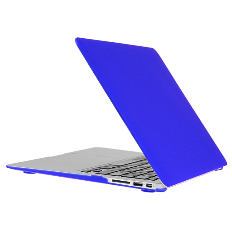 ENKAY for Macbook Air 11.6 inch (US Version) / A1370 / A1465 Hat-Prince 3 in 1 Frosted Hard Shell Plastic Protective Case with Keyboard Guard & Port Dust Plug(Dark Blue) - MacBook Air Cases by ENKAY | Online Shopping South Africa | PMC Jewellery | Buy Now Pay Later Mobicred