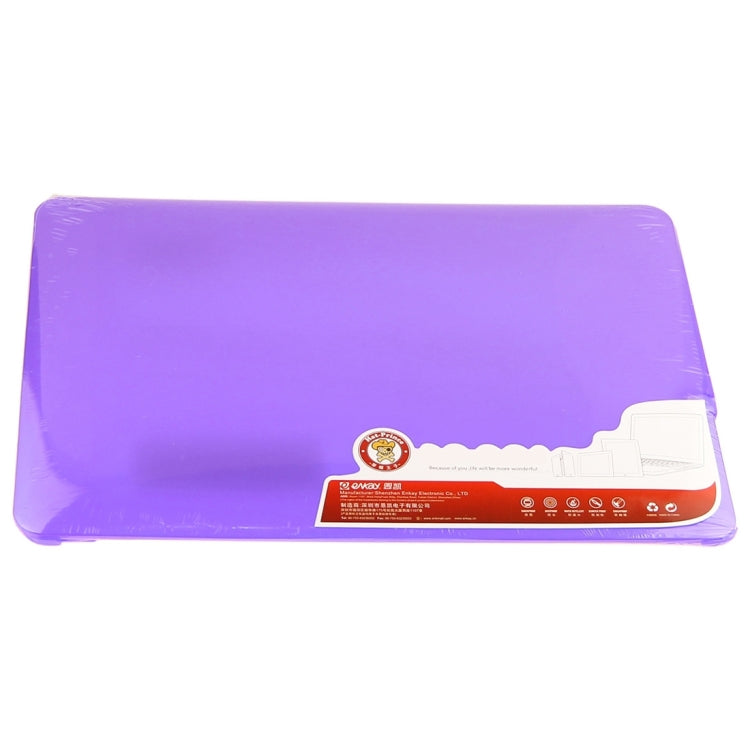 ENKAY for Macbook Air 11.6 inch (US Version) / A1370 / A1465 Hat-Prince 3 in 1 Frosted Hard Shell Plastic Protective Case with Keyboard Guard & Port Dust Plug(Purple) - MacBook Air Cases by ENKAY | Online Shopping South Africa | PMC Jewellery | Buy Now Pay Later Mobicred