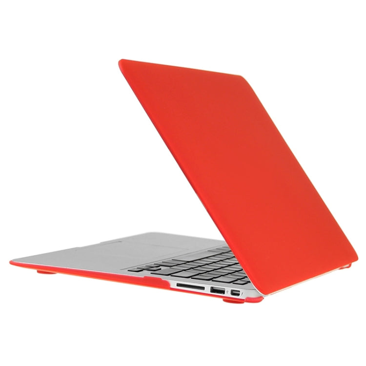 ENKAY for Macbook Air 11.6 inch (US Version) / A1370 / A1465 Hat-Prince 3 in 1 Frosted Hard Shell Plastic Protective Case with Keyboard Guard & Port Dust Plug(Red) - MacBook Air Cases by ENKAY | Online Shopping South Africa | PMC Jewellery | Buy Now Pay Later Mobicred