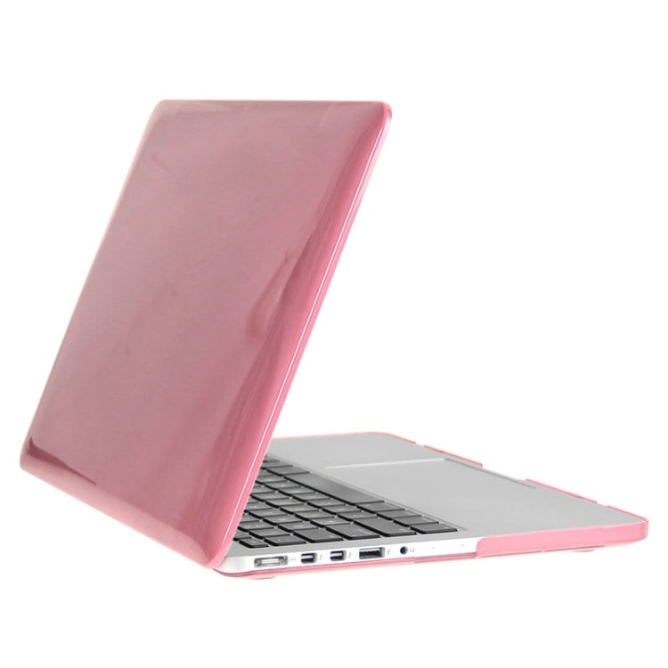 ENKAY for Macbook Pro Retina 13.3 inch (US Version) / A1425 / A1502 Hat-Prince 3 in 1 Crystal Hard Shell Plastic Protective Case with Keyboard Guard & Port Dust Plug(Pink) - free shipping - PMC Jewellery - Order now!