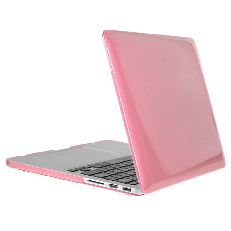 ENKAY for Macbook Pro Retina 13.3 inch (US Version) / A1425 / A1502 Hat-Prince 3 in 1 Crystal Hard Shell Plastic Protective Case with Keyboard Guard & Port Dust Plug(Pink) - free shipping - PMC Jewellery - Order now!