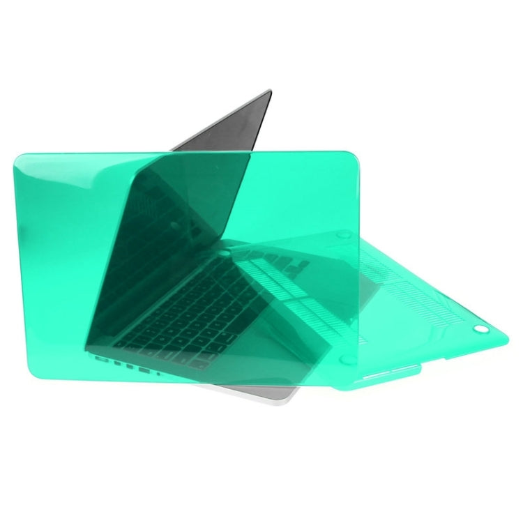 ENKAY for Macbook Pro Retina 13.3 inch (US Version) / A1425 / A1502 Hat-Prince 3 in 1 Crystal Hard Shell Plastic Protective Case with Keyboard Guard & Port Dust Plug(Green) - MacBook Pro Cases by ENKAY | Online Shopping South Africa | PMC Jewellery | Buy Now Pay Later Mobicred