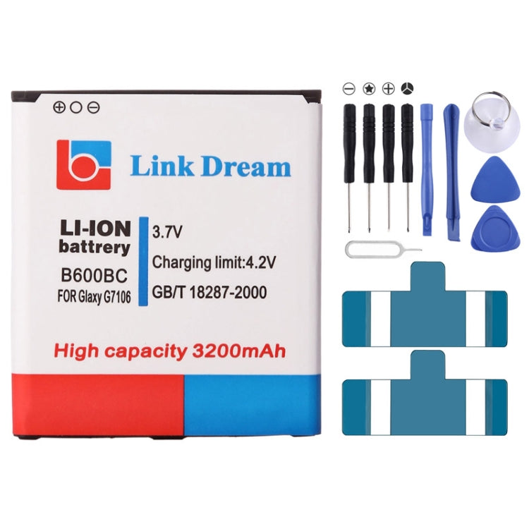Link Dream High Quality 3200mAh Replacement Battery for Galaxy Grand 2 / G7106 (B600BC) - For Samsung by PMC Jewellery | Online Shopping South Africa | PMC Jewellery | Buy Now Pay Later Mobicred