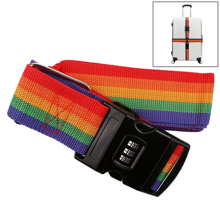 Luggage Strap Cross Belt Adjustable Packing Band Belt Strap with Password Lock for Luggage Travel Suitcase(Colour) - Tapes & Ropes by PMC Jewellery | Online Shopping South Africa | PMC Jewellery | Buy Now Pay Later Mobicred