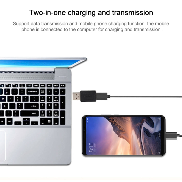 USB 2.0 AM to Micro USB Female Adapter(Black) - USB Adapter by PMC TechLife | Online Shopping South Africa | PMC TechLife | Buy Now Pay Later Mobicred