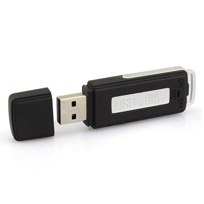 USB Voice Recorder + 8GB USB Flash Disk(Black) - U-Disk Recorder by PMC Jewellery | Online Shopping South Africa | PMC Jewellery | Buy Now Pay Later Mobicred