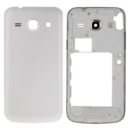 For Galaxy Core Plus / G350 Full Housing Cover (Middle Frame Bezel + Battery Back Cover) (White) - Back Cover by PMC Jewellery | Online Shopping South Africa | PMC Jewellery | Buy Now Pay Later Mobicred