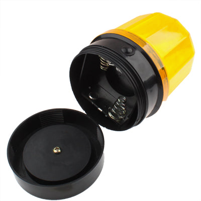 6-LED Flash Strobe Warning Light for Auto Car with Strong Magnetic Base (Yellow + Black) - Warning Lights by PMC Jewellery | Online Shopping South Africa | PMC Jewellery | Buy Now Pay Later Mobicred