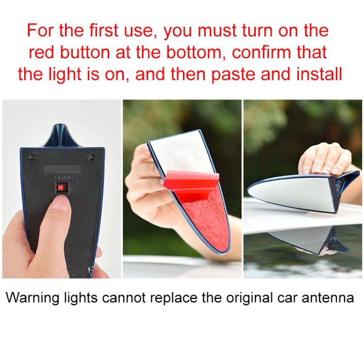Solar Shark Fin High-positioned Alarm Light(Red) - Warning Lights by PMC TechLife | Online Shopping South Africa | PMC TechLife | Buy Now Pay Later Mobicred