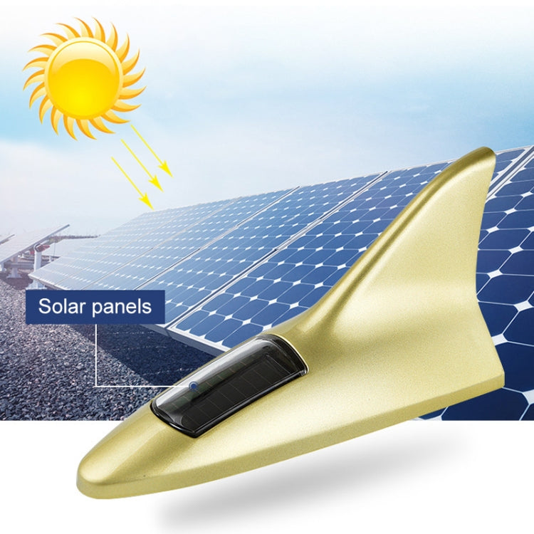 Solar Shark Fin High-positioned Alarm Light(Black) - Warning Lights by PMC TechLife | Online Shopping South Africa | PMC TechLife | Buy Now Pay Later Mobicred