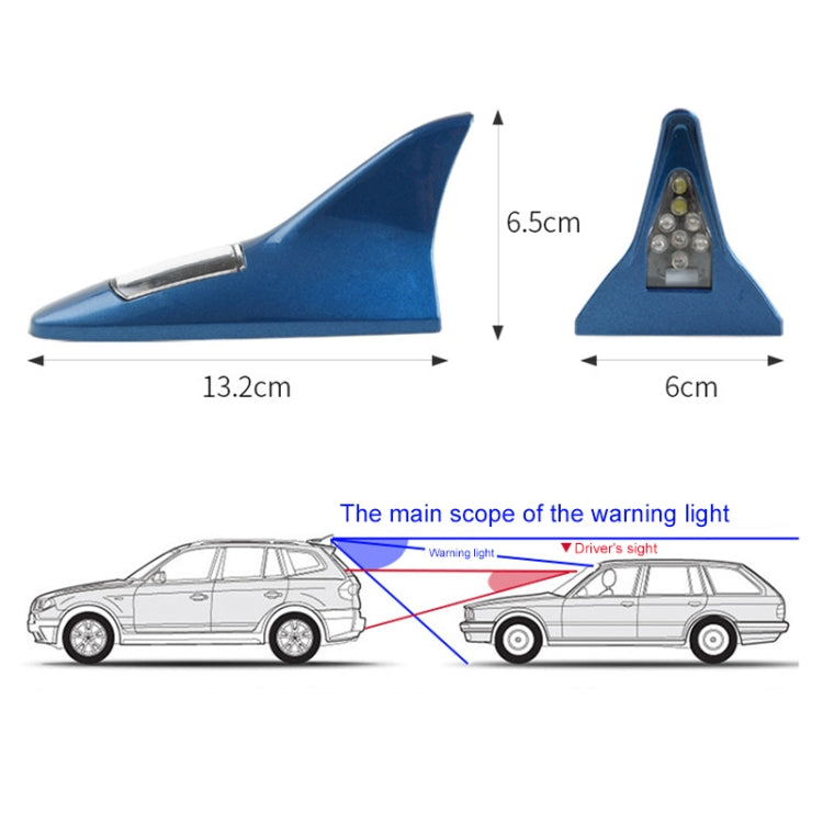 Solar Shark Fin High-positioned Alarm Light(Grey) - Warning Lights by PMC Jewellery | Online Shopping South Africa | PMC Jewellery | Buy Now Pay Later Mobicred