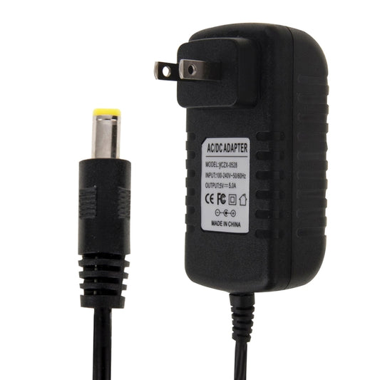 US Plug AC 100-240V to DC 5V 5A Power Adapter, Tips: 5.5 x 2.1mm, Cable Length: about 1.2m(Black) - AC Adapers by PMC Jewellery | Online Shopping South Africa | PMC Jewellery | Buy Now Pay Later Mobicred