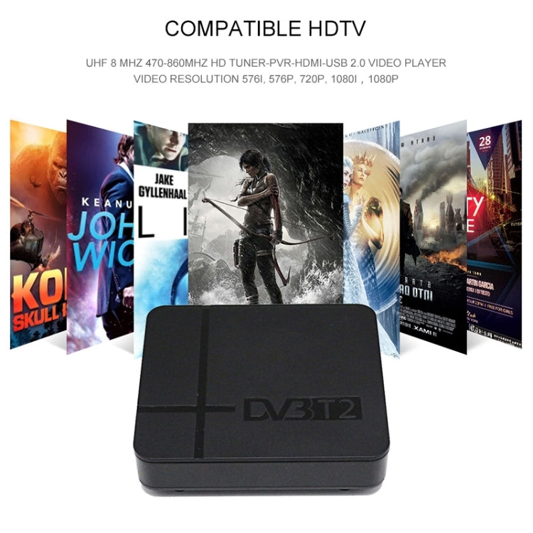 Mini Terrestrial Receiver HD DVB-T2 Set Top Box, Support USB / HDMI / MPEG4 /H.264(US Plug) - free shipping - PMC TechLife - Order now!