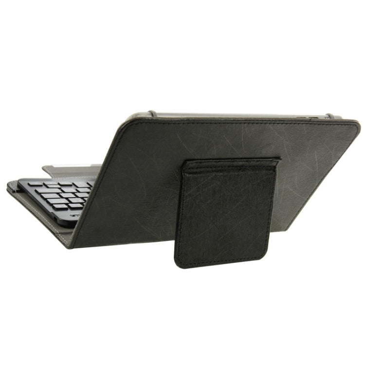 Universal Leather Tablet Case with Separable Bluetooth Keyboard and Holder for 7 inch Tablet PC(Black) - Universal Keyboard by PMC Jewellery | Online Shopping South Africa | PMC Jewellery