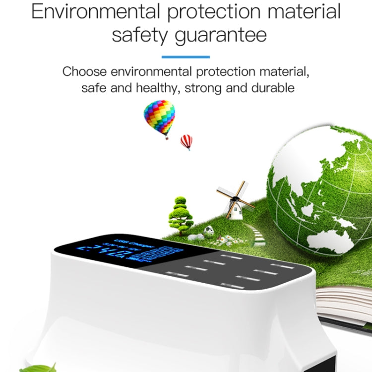 YC-CDA19A 8-port USB Multi-function 40W Intelligent Digital Display Fast Charging Dock, US Plug - free shipping - PMC Jewellery - Order now!