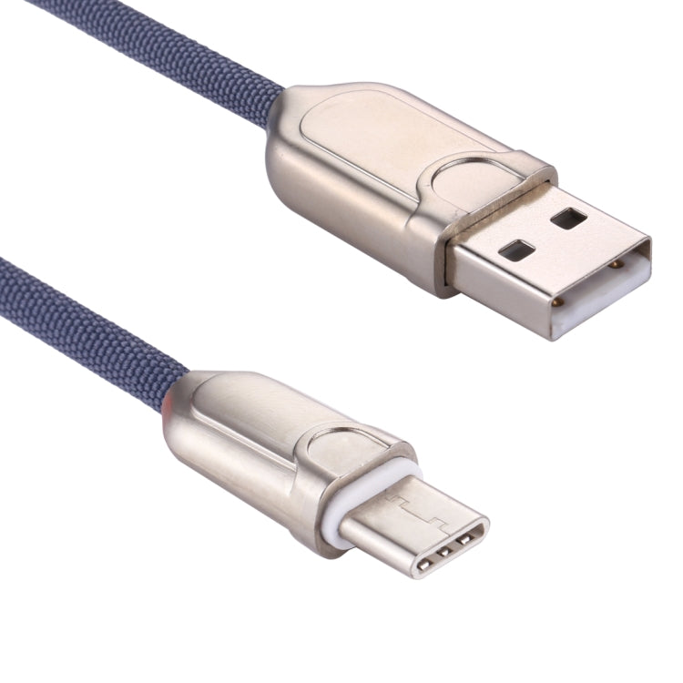 1m 2A USB-C / Type-C to USB 2.0 Data Sync Quick Charger Cable(Blue) - USB-C & Type-C Cable by PMC TechLife | Online Shopping South Africa | PMC TechLife