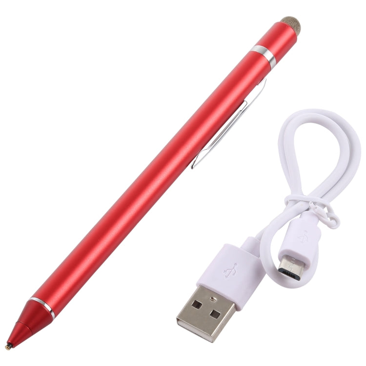 1.5-2.3mm Rechargeable Capacitive Touch Screen Active Stylus Pen(Red) - Stylus Pen by PMC TechLife | Online Shopping South Africa | PMC TechLife | Buy Now Pay Later Mobicred