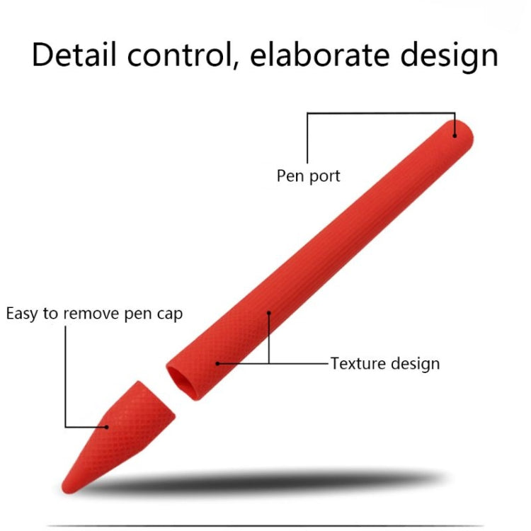 Stylus Pen Silica Gel Protective Case for Microsoft Surface Pro 5 / 6 (Red) - Pencil Accessories by PMC Jewellery | Online Shopping South Africa | PMC Jewellery | Buy Now Pay Later Mobicred