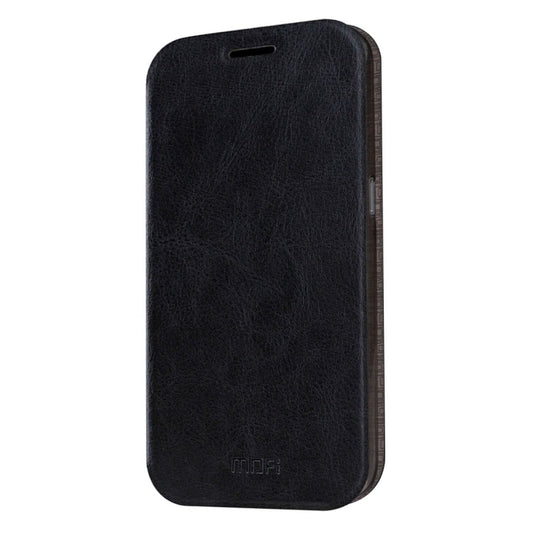 MOFI For Galaxy S7 / G930 Crazy Horse Texture Horizontal Flip Leather Case with Holder(Black) - Galaxy Phone Cases by MOFI | Online Shopping South Africa | PMC Jewellery | Buy Now Pay Later Mobicred