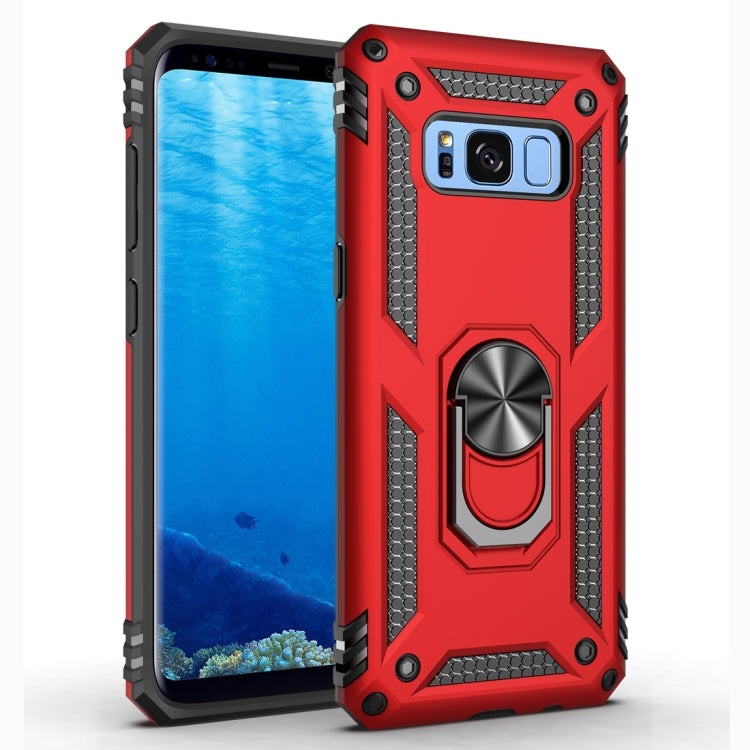 Armor Shockproof TPU + PC Protective Case for Galaxy S8, with 360 Degree Rotation Holder(Red) - Galaxy Phone Cases by PMC Jewellery | Online Shopping South Africa | PMC Jewellery