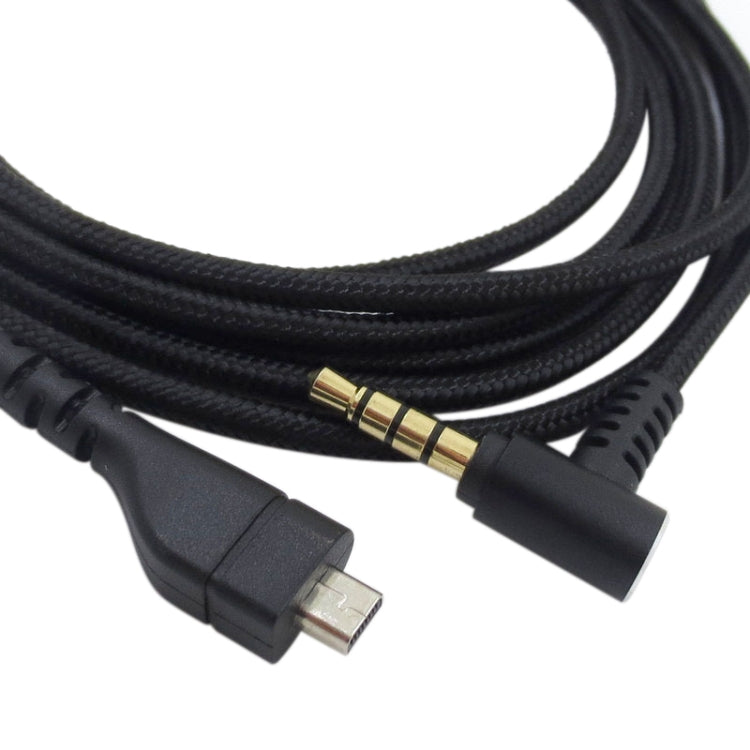 ZS0169 USB Braided Headphone Audio Cable for SteelSeries Arctis 3 / 5 / 7 / Pro(Black) - Headset Accessories by PMC TechLife | Online Shopping South Africa | PMC TechLife | Buy Now Pay Later Mobicred