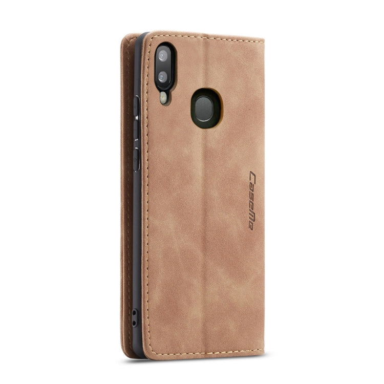 CaseMe-013 Multifunctional Retro Frosted Horizontal Flip Leather Case for Galaxy A20 / A30, with Card Slot & Holder & Wallet (Brown) - Galaxy Phone Cases by CaseMe | Online Shopping South Africa | PMC Jewellery | Buy Now Pay Later Mobicred