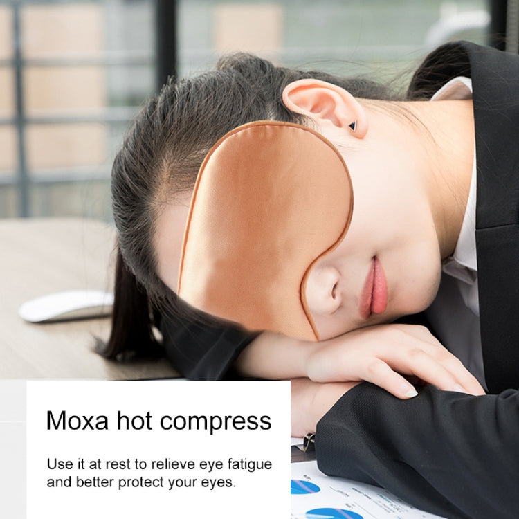 USB Charging Heating Silk Moxa Sleep Eye Mask (Gold) - Eye Masks by PMC Jewellery | Online Shopping South Africa | PMC Jewellery | Buy Now Pay Later Mobicred