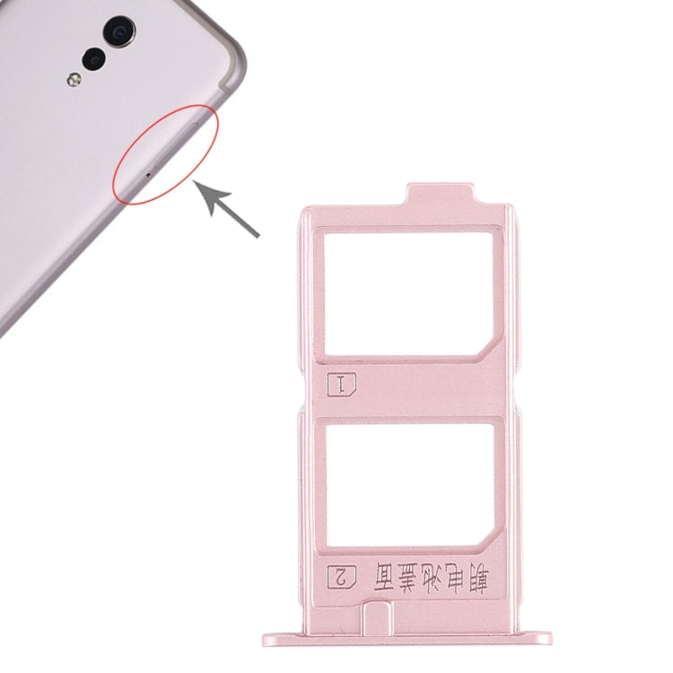 For Vivo Xplay6 2 x SIM Card Tray (Rose Gold) - Card Socket by PMc TechLife | Online Shopping South Africa | PMc TechLife | Buy Now Pay Later Mobicred