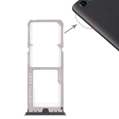 For OPPO A73 / F5 2 x SIM Card Tray + Micro SD Card Tray (Black) - Card Socket by PMC Jewellery | Online Shopping South Africa | PMC Jewellery | Buy Now Pay Later Mobicred