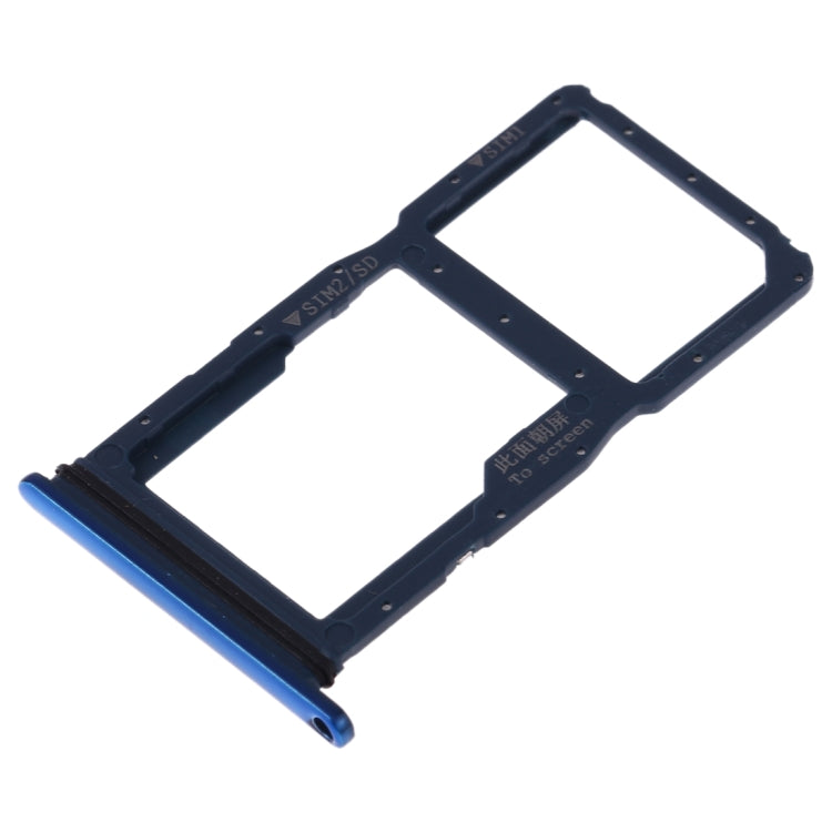 SIM Card Tray + SIM Card Tray / Micro SD Card Tray for Huawei Nova 5i (Blue) - Card Socket by PMc TechLife | Online Shopping South Africa | PMc TechLife | Buy Now Pay Later Mobicred