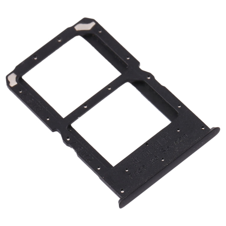 For OPPO Reno Z SIM Card Tray + SIM Card Tray (Black) - Card Tray by PMc TechLife | Online Shopping South Africa | PMc TechLife | Buy Now Pay Later Mobicred